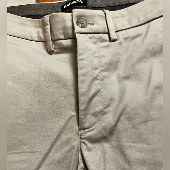 Express Chinos Heather gray pants size Slim W30/L32 in excellent used condition - Picture 2 of 11